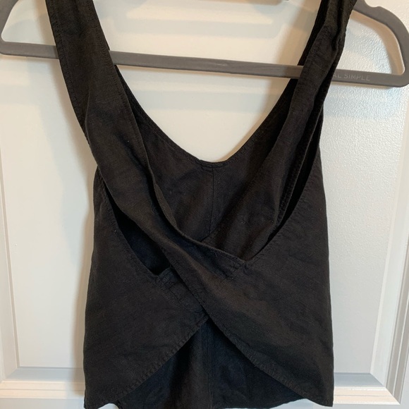 Aritzia/ Wilfred black tank with open back - Picture 2 of 5
